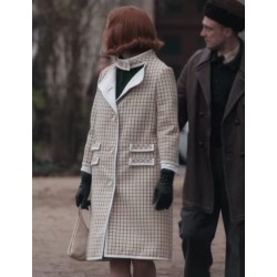 Anya Taylor-Joy The Queen’s Gambit Checkered Coat